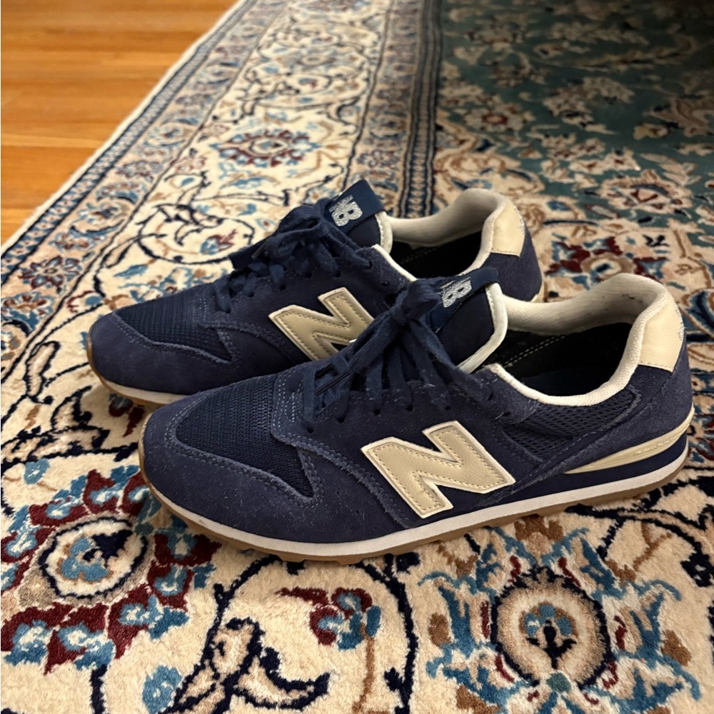 New Balance Women’s Blue and Beige Sneakers